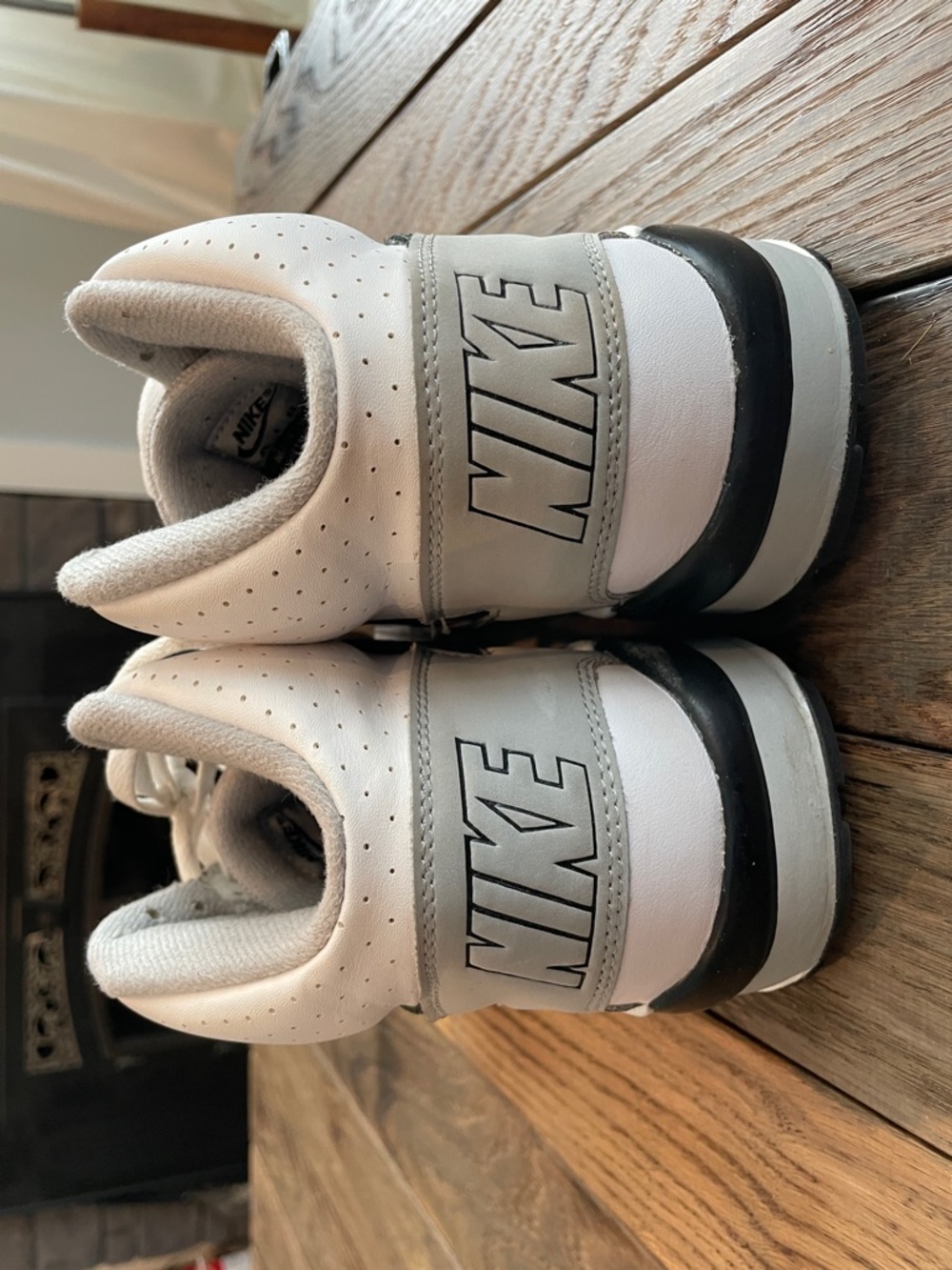 Nike Air Trainer SC High Raiders Helmet Retro Sneakers Size 10 Gray/Black/White - Picture 7 of 11
